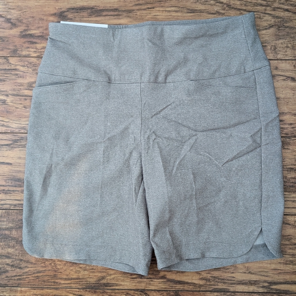 Lady Hagen Grey 7 Inch Inseam Shorts With Tummy Control